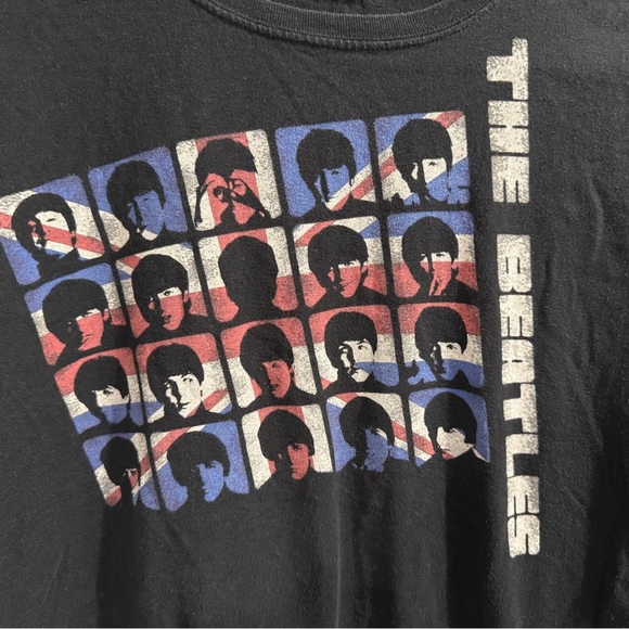 The Beatles Black and Multicolor Short Sleeve punk rock metal British invasion - Picture 2 of 3